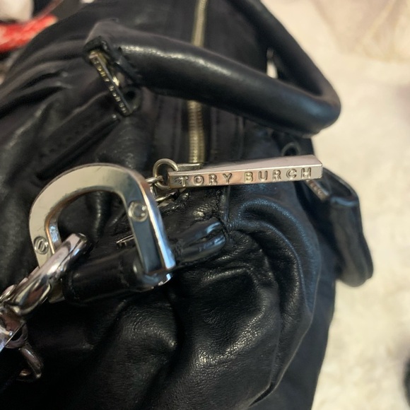 Tory Burch Verona Black Leather Pocketbook with Shoulder Straps and Handles - Picture 5 of 7